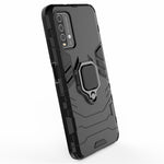 PC TPU Hybrid Finger Ring Holder Kickstand Case for Xiaomi Redmi Note 9 4G (Qualcomm Snapdragon 662)/9 Power/9T
