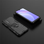 PC TPU Hybrid Finger Ring Holder Kickstand Case for Xiaomi Redmi Note 9 4G (Qualcomm Snapdragon 662)/9 Power/9T