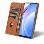 AZNS Auto-absorbed Leather Shell Stand Case for Xiaomi Mi 10T Lite 5G/10i 5G/Redmi Note 9 Pro 5G