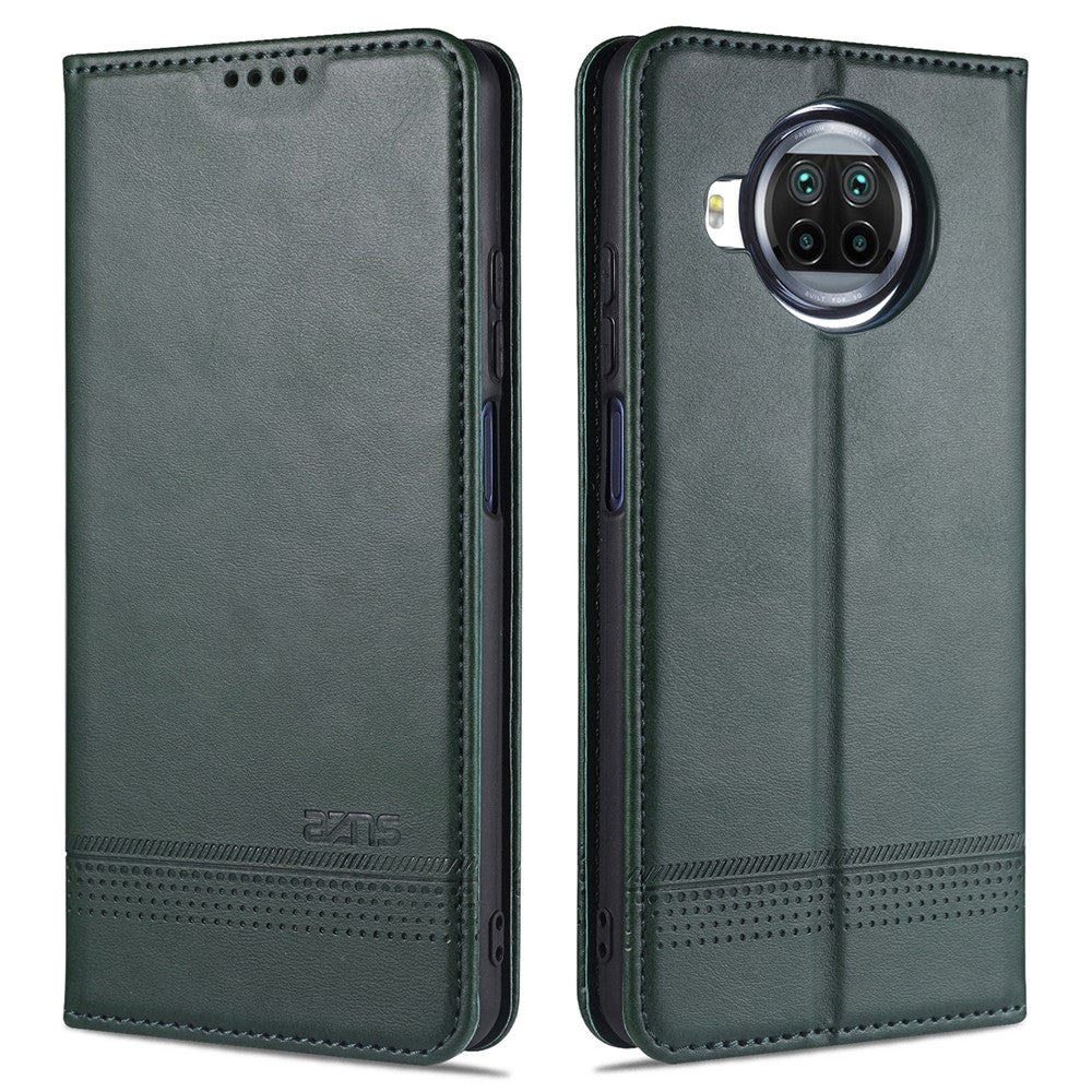 AZNS Auto-absorbed Leather Shell Stand Case for Xiaomi Mi 10T Lite 5G/10i 5G/Redmi Note 9 Pro 5G