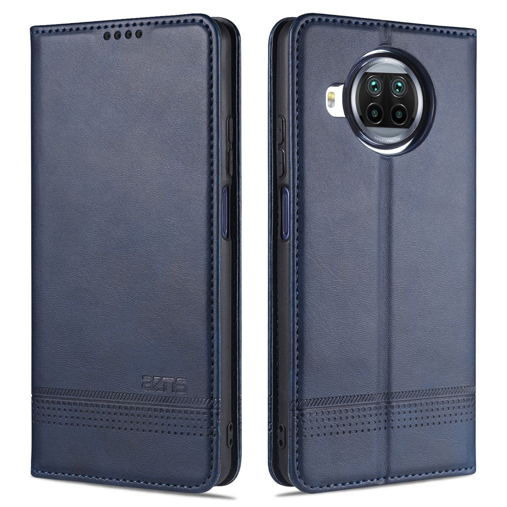 AZNS Auto-absorbed Leather Shell Stand Case for Xiaomi Mi 10T Lite 5G/10i 5G/Redmi Note 9 Pro 5G