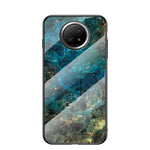 Drop-proof Wear and Scratch Resistant Marbling Pattern Tempered Glass Cell Phone Cover for Xiaomi Redmi Note 9T 5G/Note 9 5G