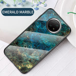 Drop-proof Wear and Scratch Resistant Marbling Pattern Tempered Glass Cell Phone Cover for Xiaomi Redmi Note 9T 5G/Note 9 5G