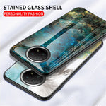 Drop-proof Wear and Scratch Resistant Marbling Pattern Tempered Glass Cell Phone Cover for Xiaomi Redmi Note 9T 5G/Note 9 5G