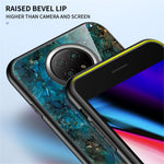 Drop-proof Wear and Scratch Resistant Marbling Pattern Tempered Glass Cell Phone Cover for Xiaomi Redmi Note 9T 5G/Note 9 5G