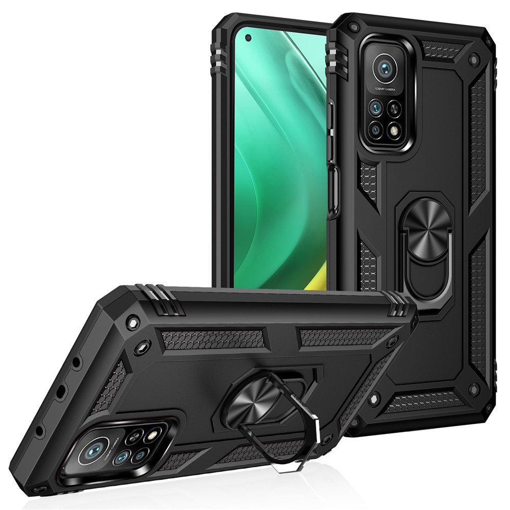Armor Anti-fall Hybrid PC + TPU Skal för Xiaomi Mi 10T Pro 5G/Mi 10T 5G/Redmi K30S Stativ mobilskal