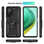Armor Anti-fall Hybrid PC + TPU Skal för Xiaomi Mi 10T Pro 5G/Mi 10T 5G/Redmi K30S Stativ mobilskal