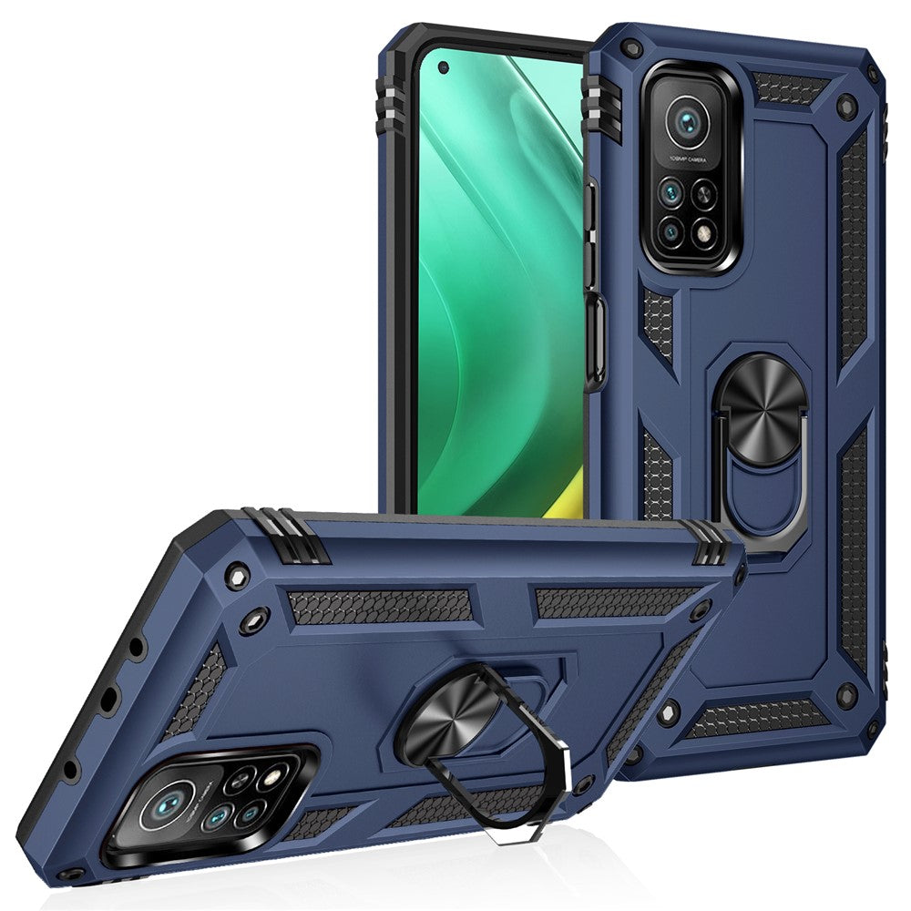 Armor Anti-fall Hybrid PC + TPU Skal för Xiaomi Mi 10T Pro 5G/Mi 10T 5G/Redmi K30S Stativ mobilskal