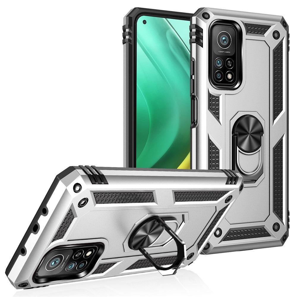 Armor Anti-fall Hybrid PC + TPU Skal för Xiaomi Mi 10T Pro 5G/Mi 10T 5G/Redmi K30S Stativ mobilskal