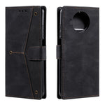 Skin-Feeling Splicing Leather Phone Protective Cover with Rivet Decor for Xiaomi Mi 10T Lite 5G
