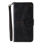 Skin-Feeling Splicing Leather Phone Protective Cover with Rivet Decor for Xiaomi Mi 10T Lite 5G