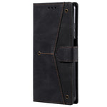 Skin-Feeling Splicing Leather Phone Protective Cover with Rivet Decor for Xiaomi Mi 10T Lite 5G