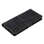 Skin-Feeling Splicing Leather Phone Protective Cover with Rivet Decor for Xiaomi Mi 10T Lite 5G