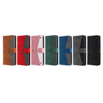 Skin-Feeling Splicing Leather Phone Protective Cover with Rivet Decor for Xiaomi Mi 10T Lite 5G