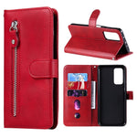 Zipper Pocket Leather Wallet Stand Case for Xiaomi Mi 10T 5G / Mi 10T Pro 5G / Redmi K30S