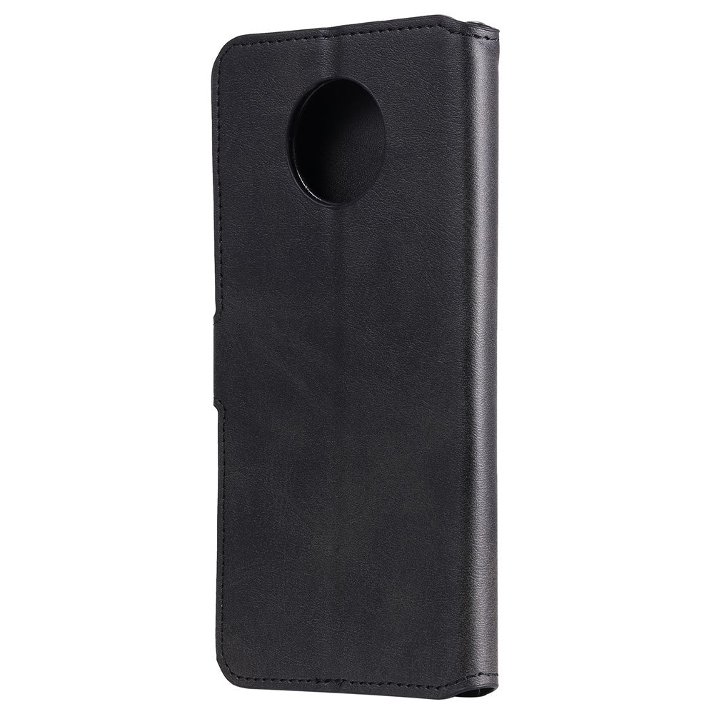 Klassiskt plånboksfodral i läder med fällfunktion för Xiaomi Redmi Note 9 5G / Redmi Note 9T 5G
