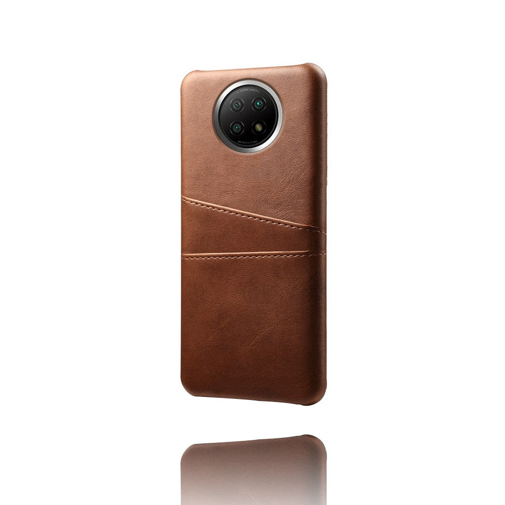 PU Leather+Plastic Case with 2 Card Slots for Xiaomi Redmi Note 9T 5G / Note 9 5G