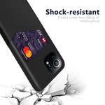 With Cloth + PU Leather Coated PC Back Cover with Back Card Holder Design for Xiaomi Mi 11
