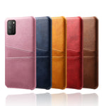 PC + PU-læderbeklædt etui med to kortpladser til Xiaomi Redmi Note 9 4G (Qualcomm Snapdragon 662) / Xiaomi Poco M3 / Xiaomi Redmi 9 Power / Xiaomi Redmi 9T