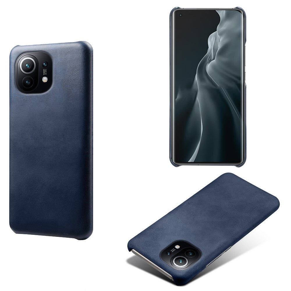 PU Leather Coated PC Phone Case for Xiaomi Mi 11