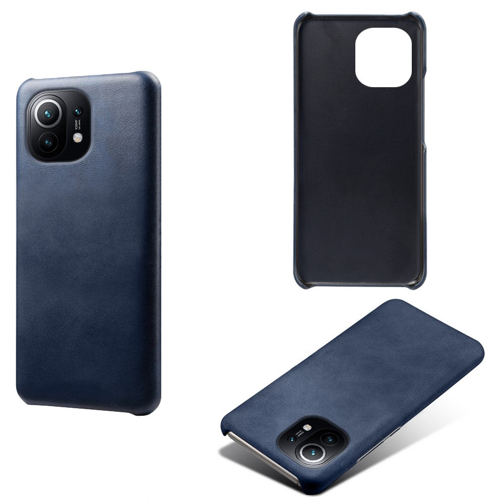 PU Leather Coated PC Phone Case for Xiaomi Mi 11