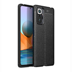 Litchi Grain Soft TPU Protector Mobile Phone Cover Case for Xiaomi Redmi Note 10 Pro