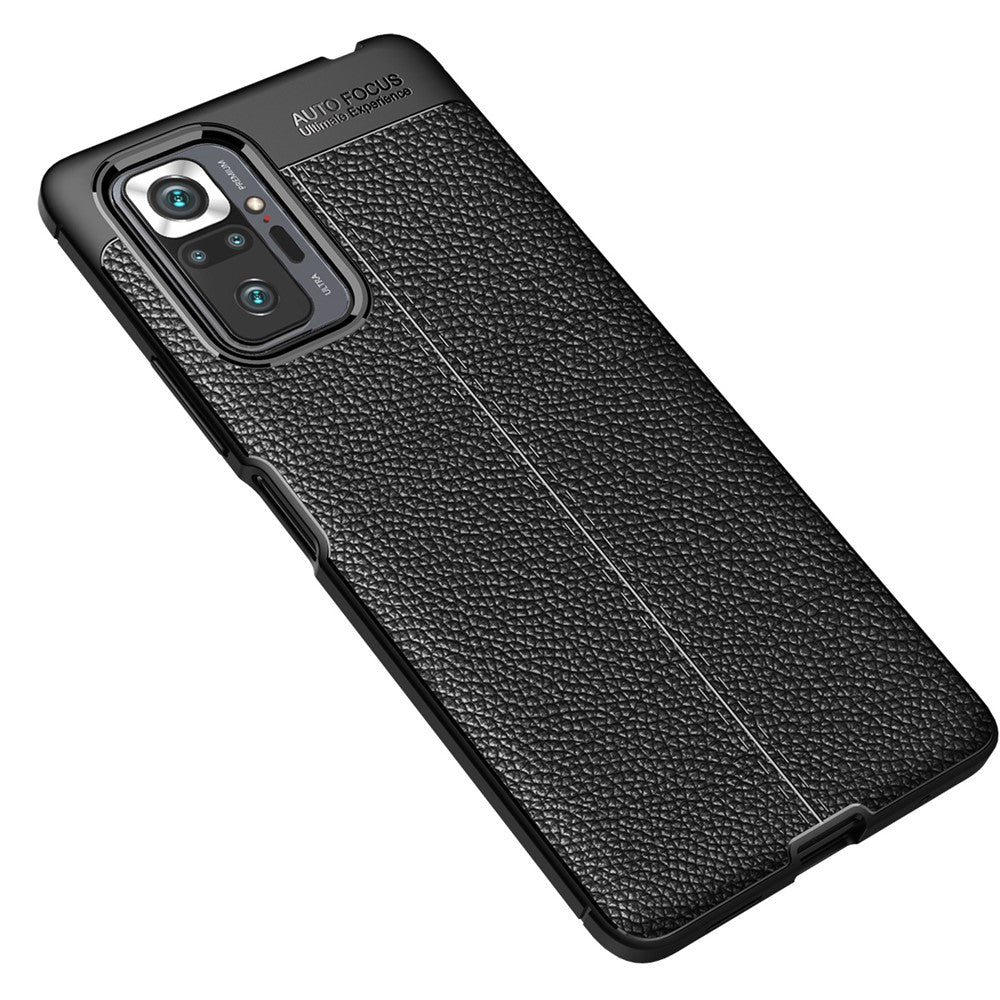 Litchi Grain Soft TPU Protector Mobile Phone Cover Case for Xiaomi Redmi Note 10 Pro