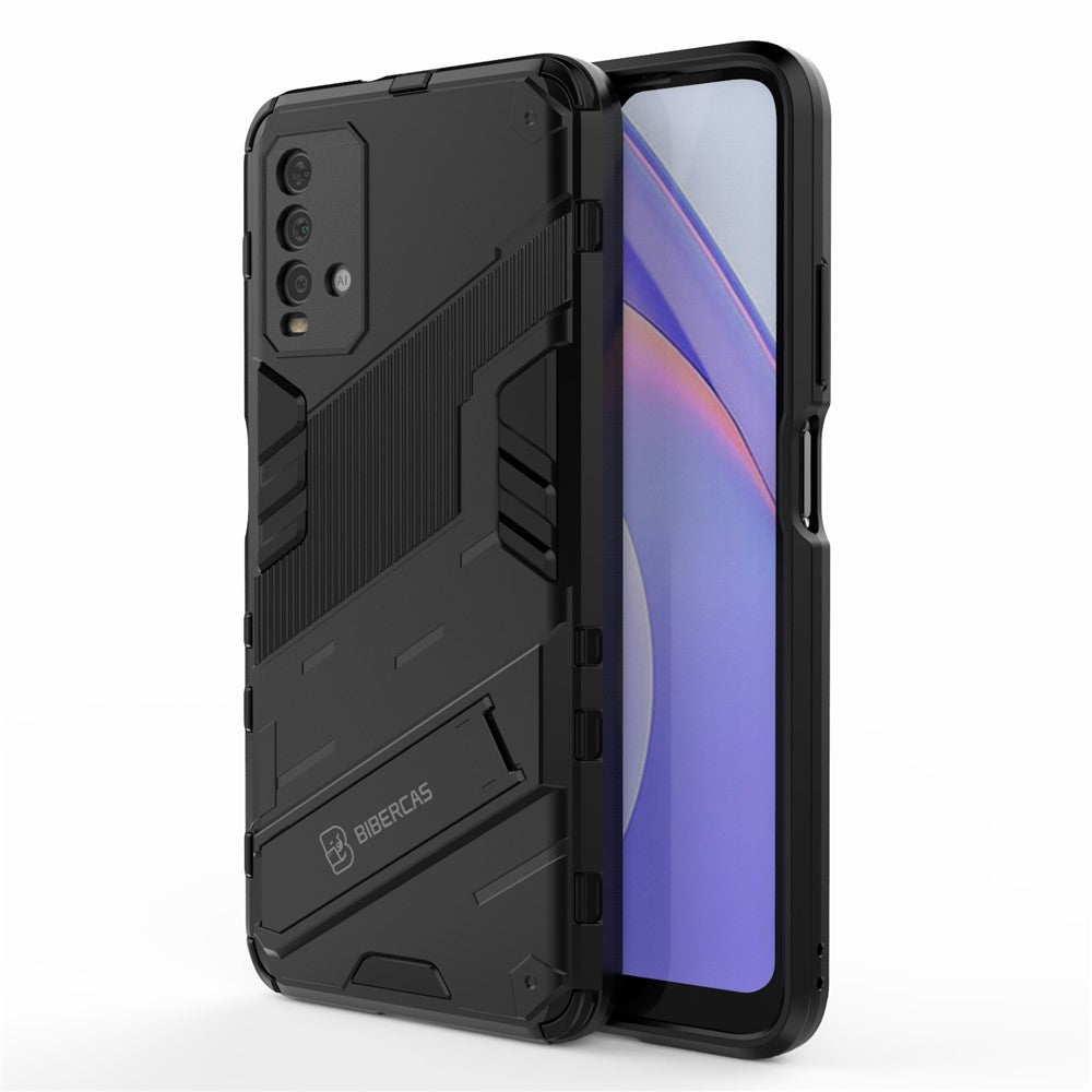 Kickstand PC + TPU Hybrid Phone Case Cover for Xiaomi Redmi Note 9 4G (Qualcomm Snapdragon 662) / Redmi 9 Power / Redmi 9T