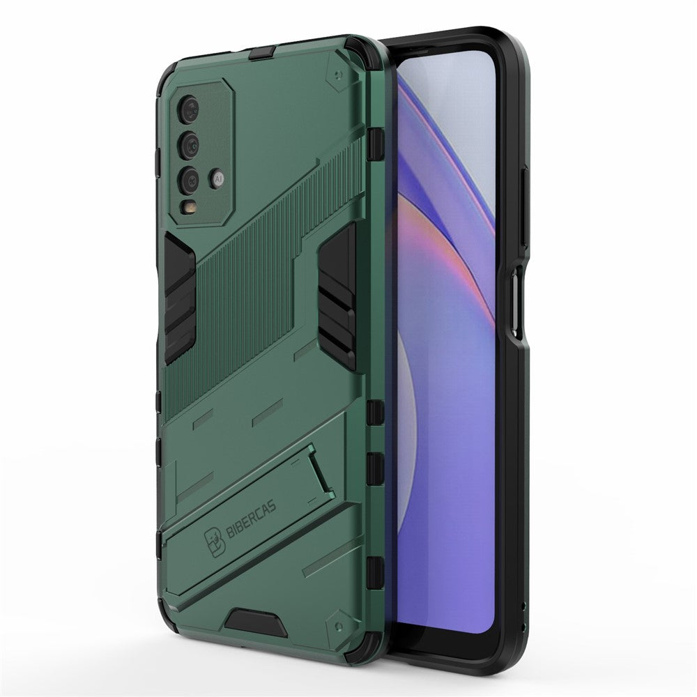 Kickstand PC + TPU Hybrid Phone Case Cover for Xiaomi Redmi Note 9 4G (Qualcomm Snapdragon 662) / Redmi 9 Power / Redmi 9T