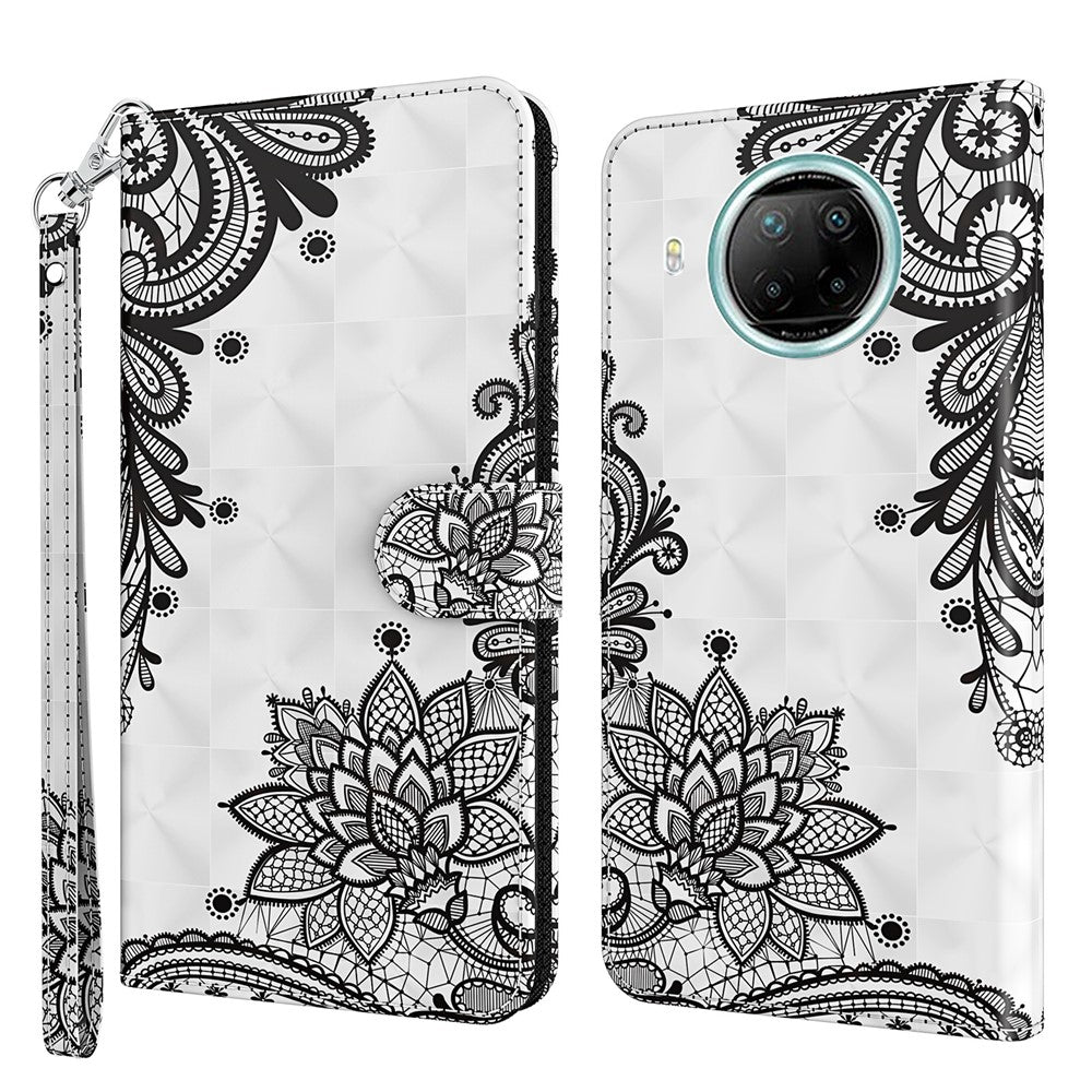 Pattern Printing Wallet Stand PU Leather Phone Protection Case Shell for Xiaomi Mi 10T Lite 5G/Redmi Note 9 Pro 5G/Mi 10i 5G