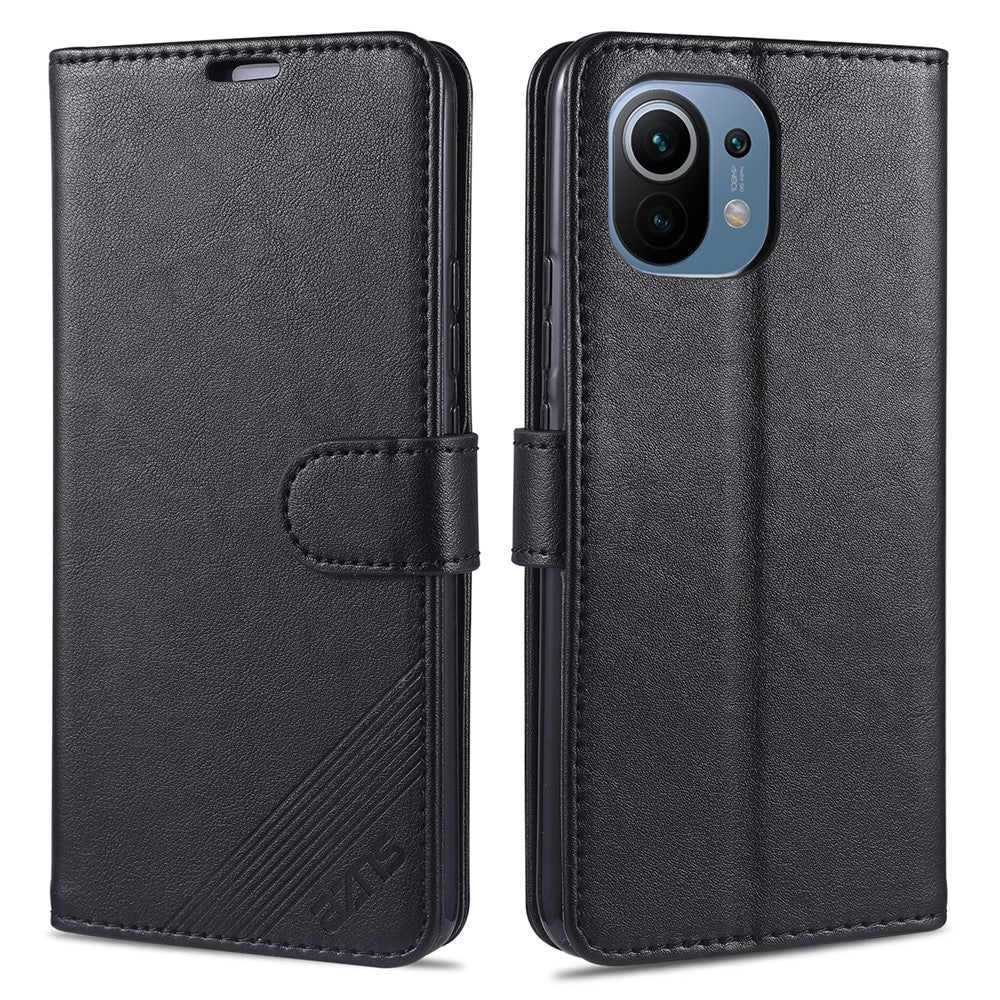 AZNS Wallet Stand Leather Protective Case for Xiaomi Mi 11