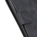 KHAZNEH Wallet Design Retro Style Folio Flip PU Leather Case Shell for Xiaomi Poco M5s 4G / Redmi Note 10 4G / Note 10S 4G