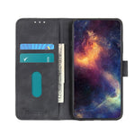 KHAZNEH Wallet Design Retro Style Folio Flip PU Leather Case Shell for Xiaomi Poco M5s 4G / Redmi Note 10 4G / Note 10S 4G