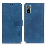 KHAZNEH Wallet Design Retro Style Folio Flip PU Leather Case Shell for Xiaomi Poco M5s 4G / Redmi Note 10 4G / Note 10S 4G