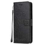 Owl Pattern Printing Design Leather Wallet Phone Cover for Xiaomi Poco M5s 4G / Redmi Note 10 4G / Note 10S 4G