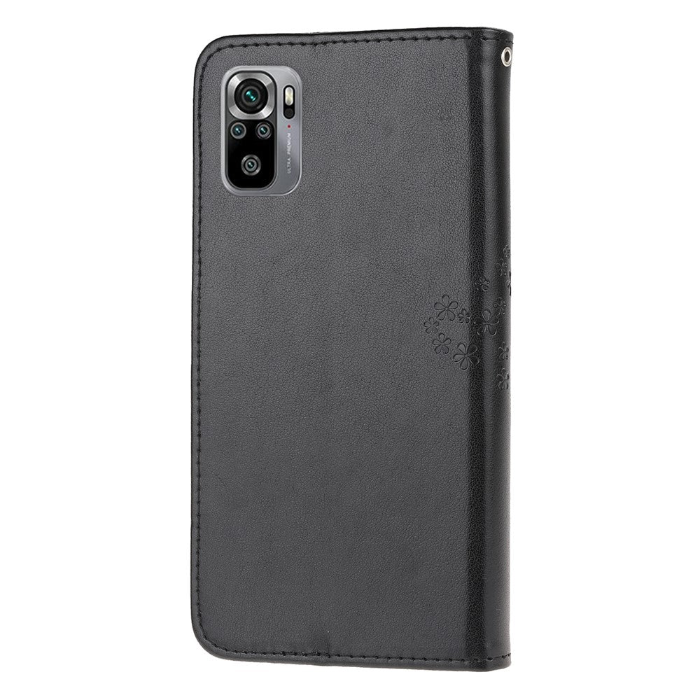 Owl Pattern Printing Design Leather Wallet Phone Cover for Xiaomi Poco M5s 4G / Redmi Note 10 4G / Note 10S 4G