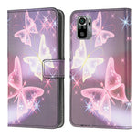 Mönstertryck Läderskyddande Plånboksfodral mobilskal för Xiaomi Poco M5s 4G / Redmi Note 10 4G / Note 10S 4G