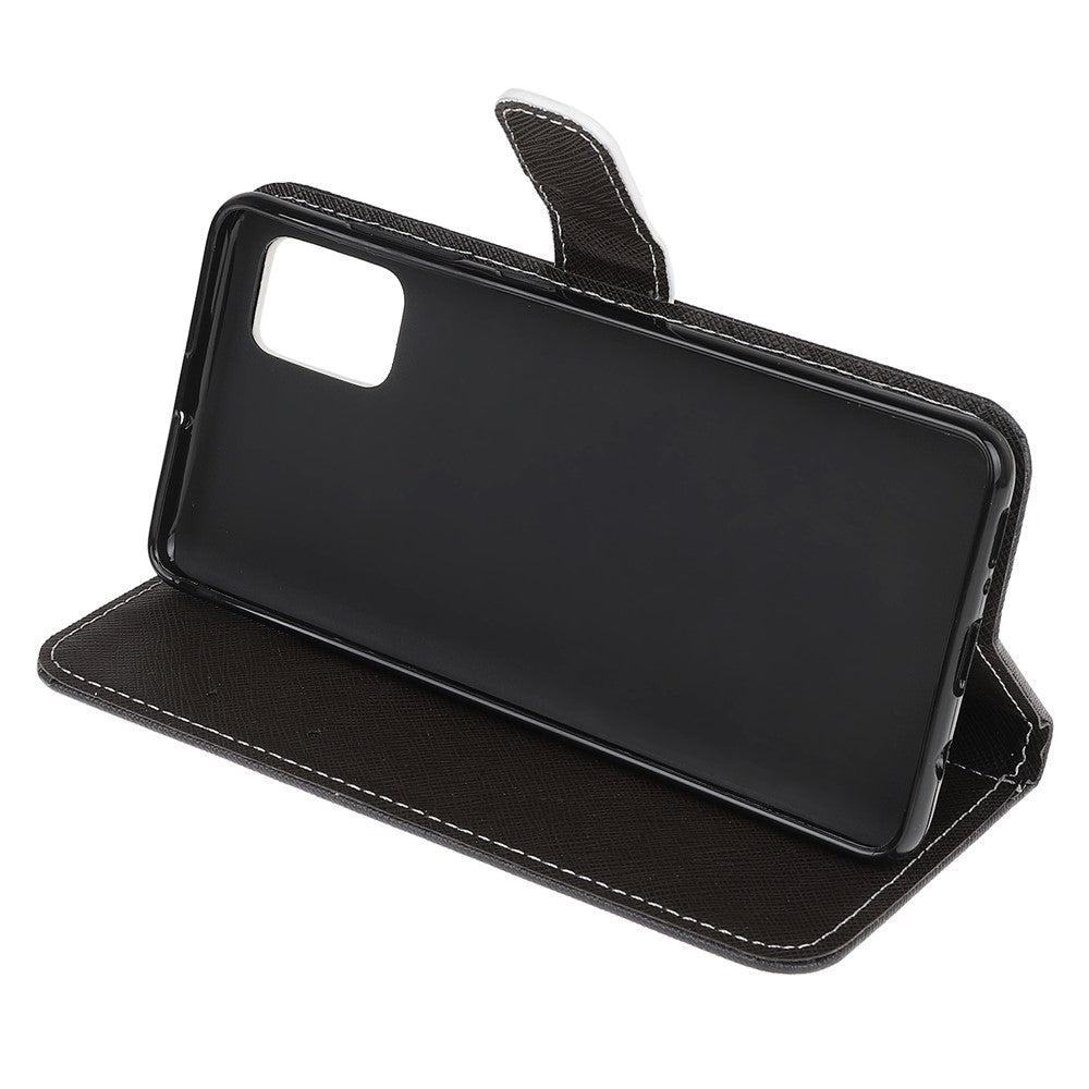3D Pattern Printing Cross Texture Leather Wallet Stand Case Shell for Xiaomi Poco M5s 4G / Redmi Note 10 4G / Note 10S 4G