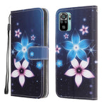 3D Pattern Printing Cross Texture Leather Wallet Stand Case Shell for Xiaomi Poco M5s 4G / Redmi Note 10 4G / Note 10S 4G