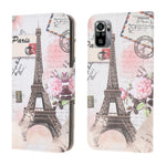 Pattern Printing Cross Texture Leather Wallet Stand Case Shell for Xiaomi Poco M5s 4G / Redmi Note 10 4G / Note 10S 4G