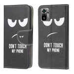 Pattern Printing Cross Texture Leather Wallet Stand Case Shell for Xiaomi Poco M5s 4G / Redmi Note 10 4G / Note 10S 4G