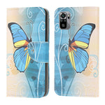 Pattern Printing Cross Texture Leather Wallet Stand Case Shell for Xiaomi Poco M5s 4G / Redmi Note 10 4G / Note 10S 4G