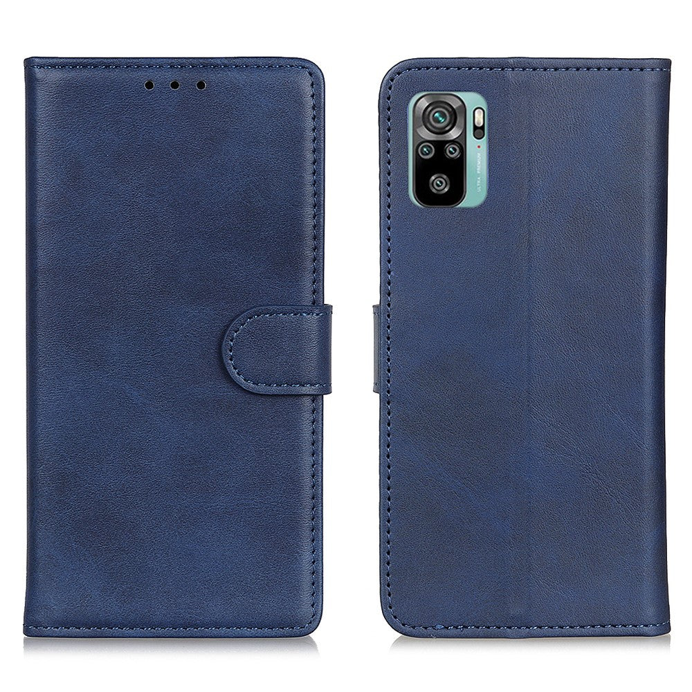 PU Leather Wallet Stand Phone Shell Protection Cover Case for Xiaomi Poco M5s 4G / Redmi Note 10 4G / Note 10S 4G