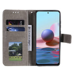 Imprinted Mandala Flower Wallet Leather Case with Strap for Xiaomi Poco M5s 4G / Redmi Note 10 4G / Note 10S 4G