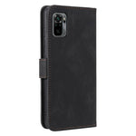Rivet Decor Skin-Feeling Splicing Leather Wallet Phone Protective Cover for Xiaomi Poco M5s 4G / Redmi Note 10 4G / Note 10S 4G