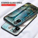 Marbling Pattern Design Anti-Scratch Tempered Glass Cell Phone Cover for Xiaomi Poco M5s 4G / Redmi Note 10 4G / Note 10S 4G