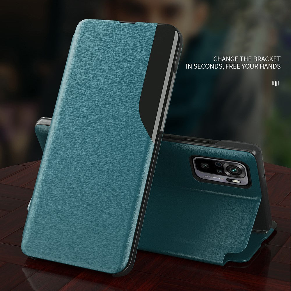 Phone Case Folio Flip PU Leather Stand Cover for Xiaomi Poco M5s 4G / Redmi Note 10 4G / Note 10S 4G