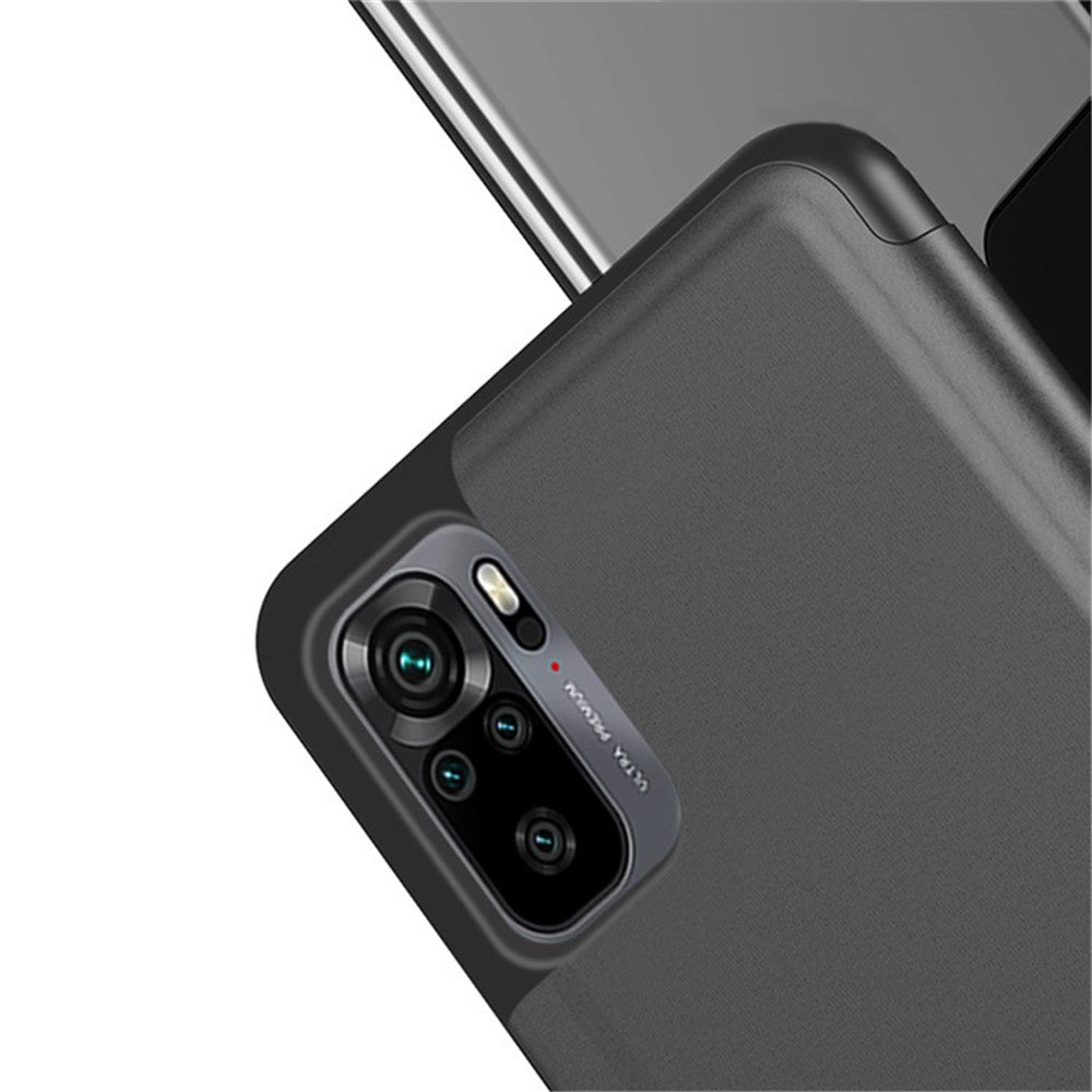 For Xiaomi Poco M5s 4G / Redmi Note 10 4G / Note 10S 4G Flip Leather Cover with Stand Full Body Protective Phone Case