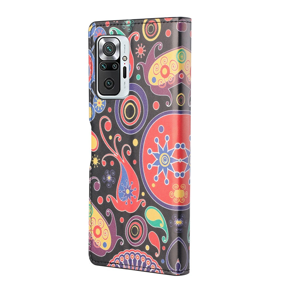 Wallet Design Pattern Printing Leather Protective Case with Stand for Xiaomi Redmi Note 10 Pro 4G (India)/(Global)/Note 10 Pro Max