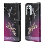 Pattern Printing Wallet Cross Texture Leather Case for Xiaomi Redmi Note 10 Pro 4G (India)/(Global)/Note 10 Pro Max